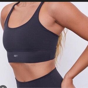 SET ACTIVE LUXFORM SCOOP Y BRA - STORM SMALL